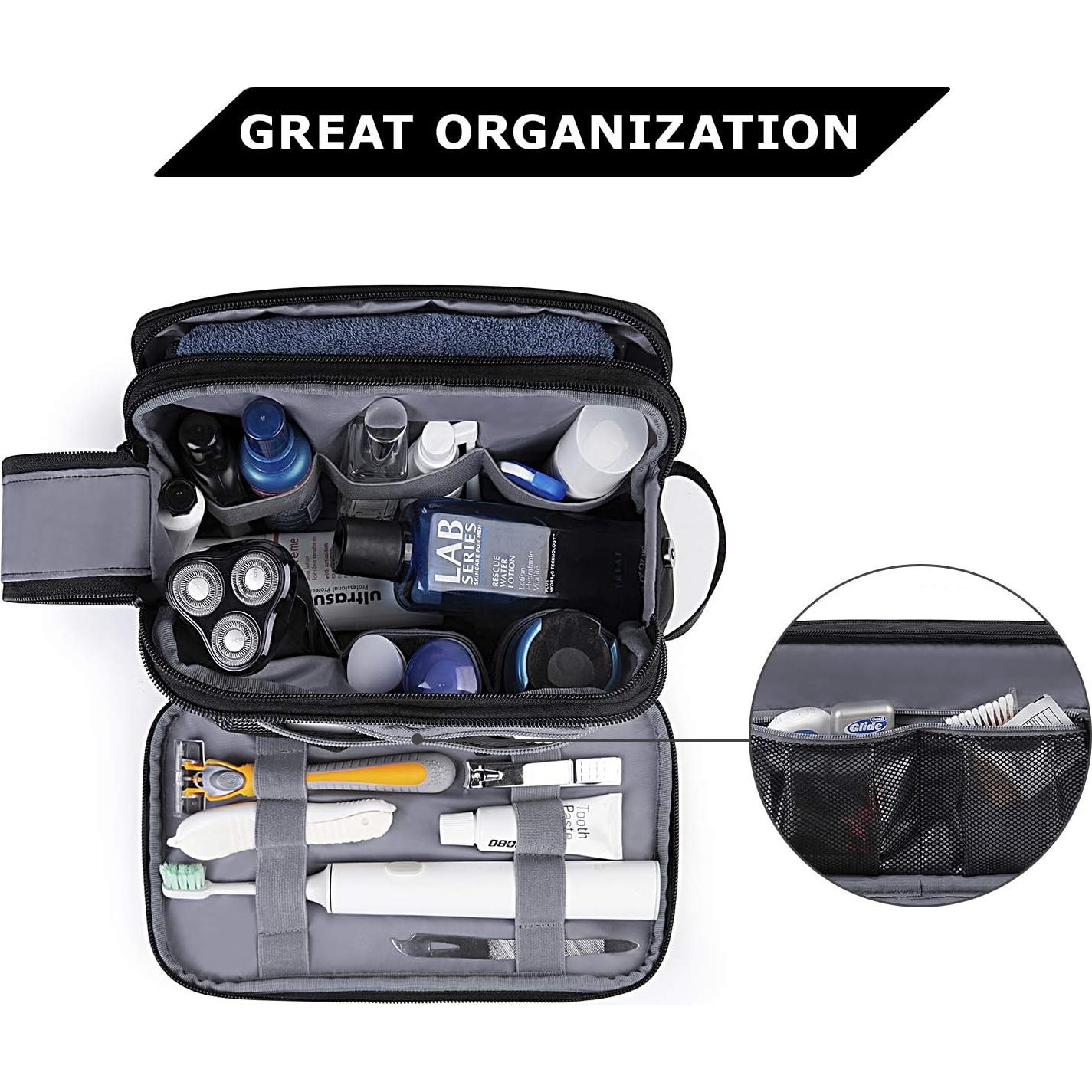 Neceser de Aseo BAGSMART Mediano Negro Impermeable