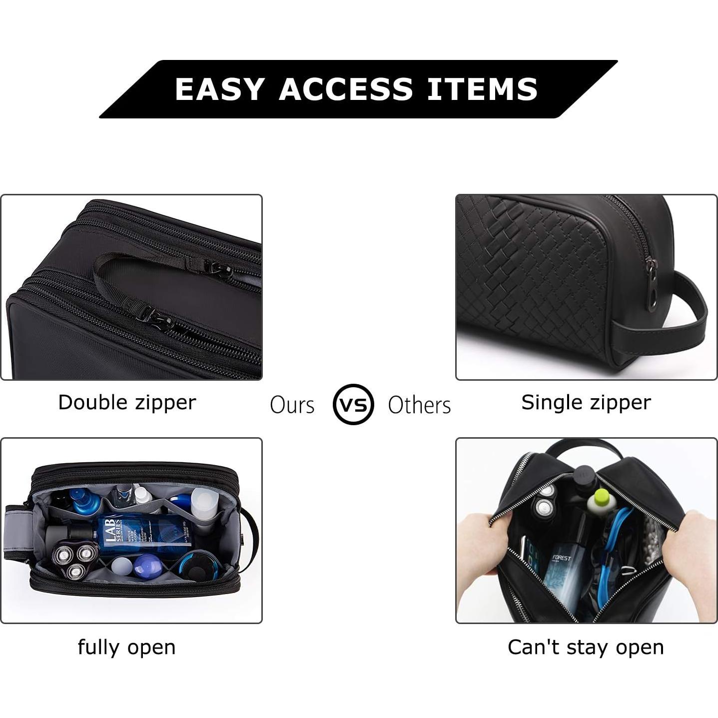 Neceser de Aseo BAGSMART Mediano Negro Impermeable