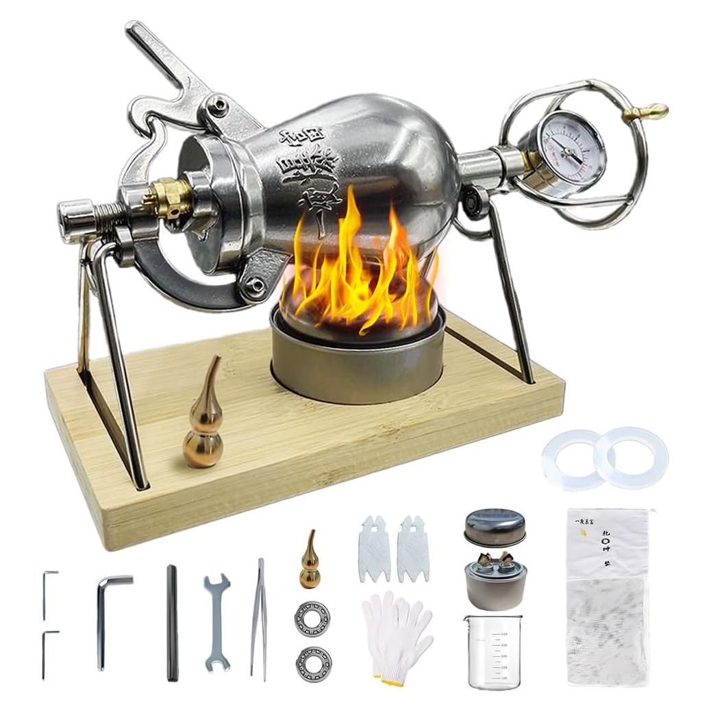 Máquina de Palomitas Manual JVSUFUIK 280ml Acero Inoxidable