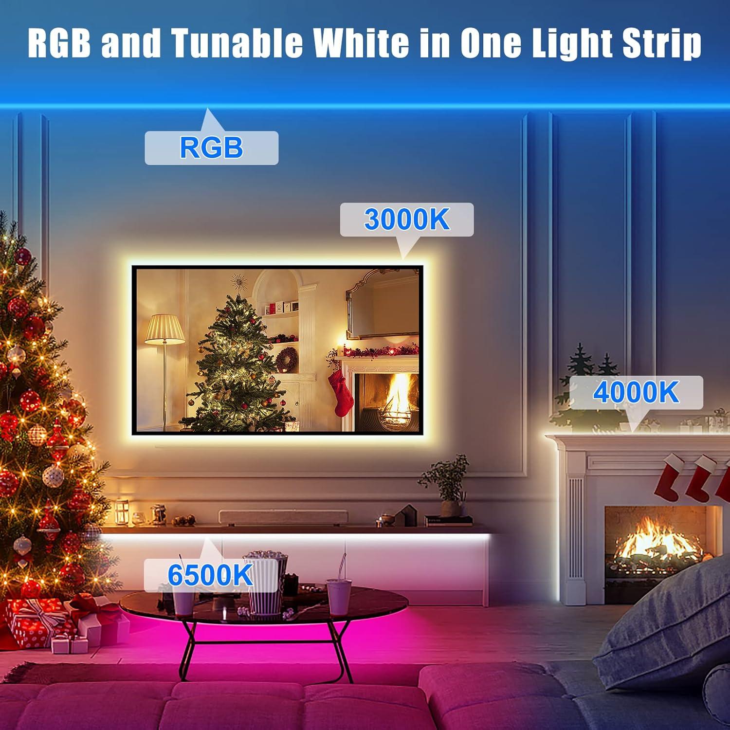 Tira LED RGBWW 20m Tatazone WiFi Alexa y Google 3000K-6500K