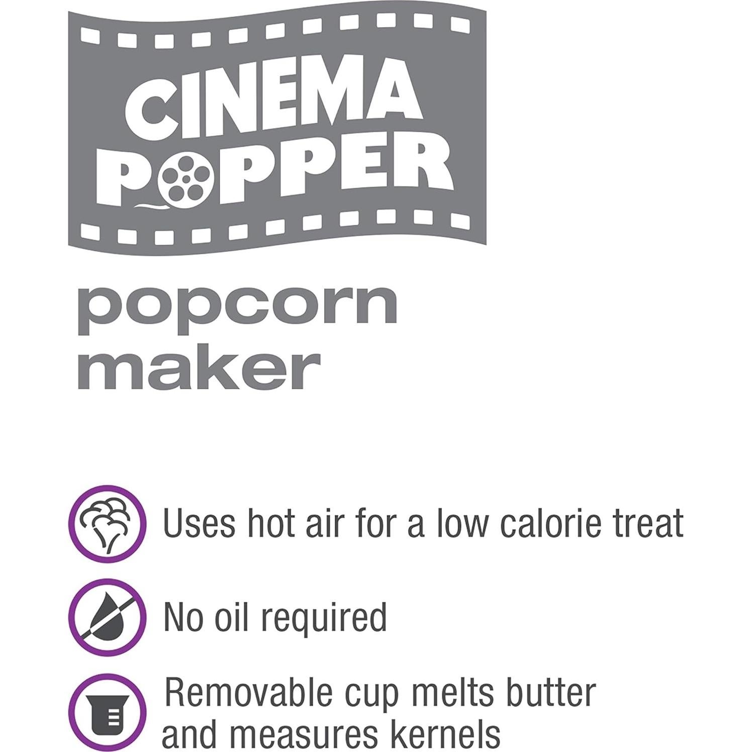 Hacedor de Palomitas Salton CP1428R Sin Aceite 1,02 kg