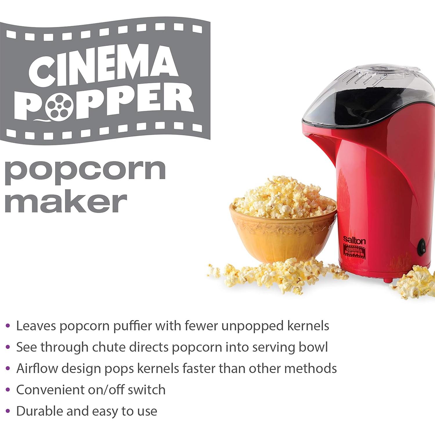 Hacedor de Palomitas Salton CP1428R Sin Aceite 1,02 kg