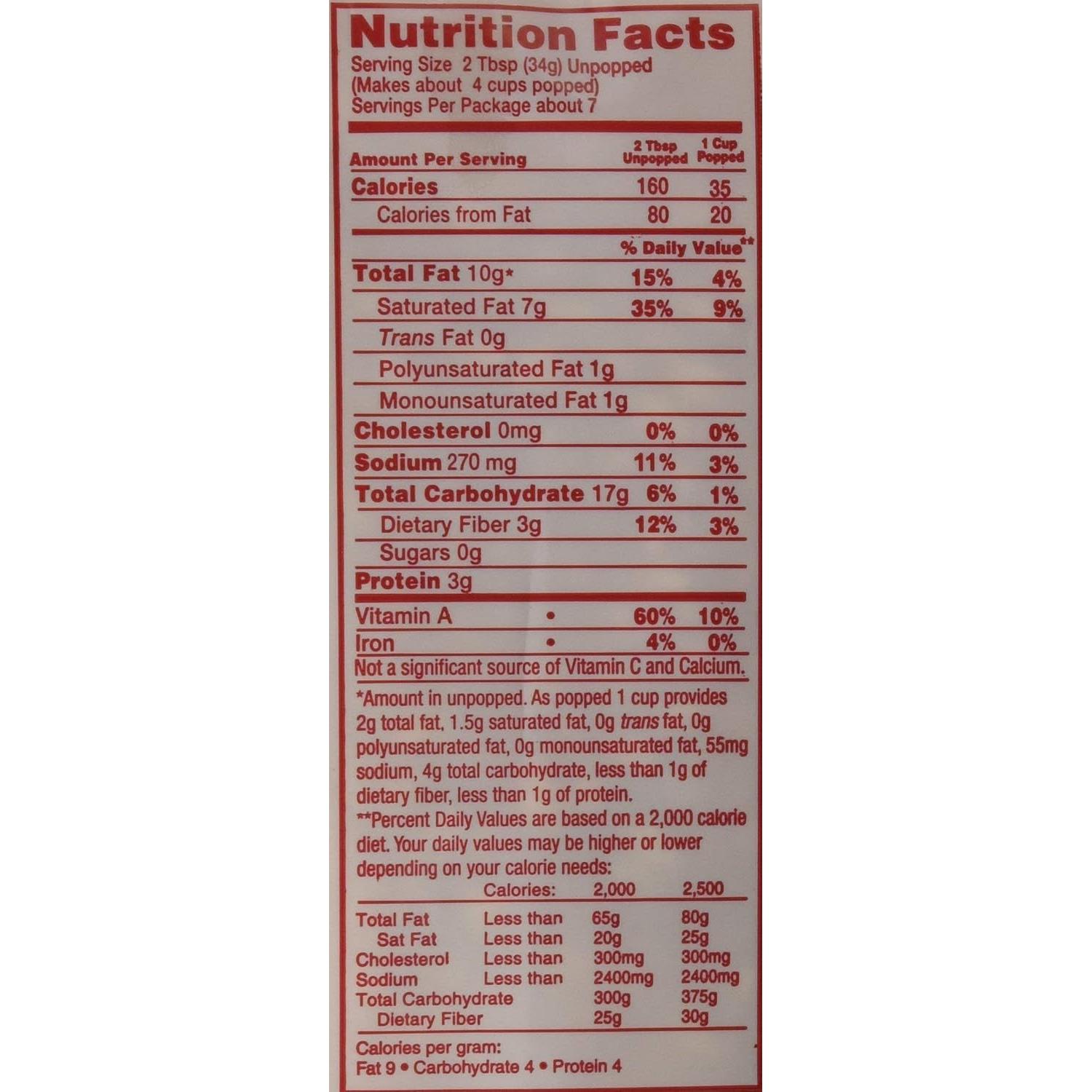 Kit de Palomitas de Maíz Medalla de Oro Coco 8oz - 36 Unidades