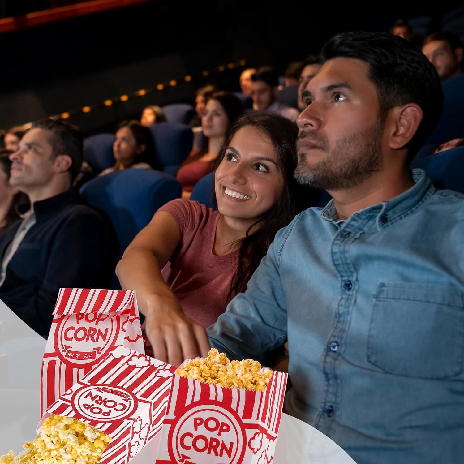 600 Bolsas de Papel para Palomitas Motroce 1 oz Vintage