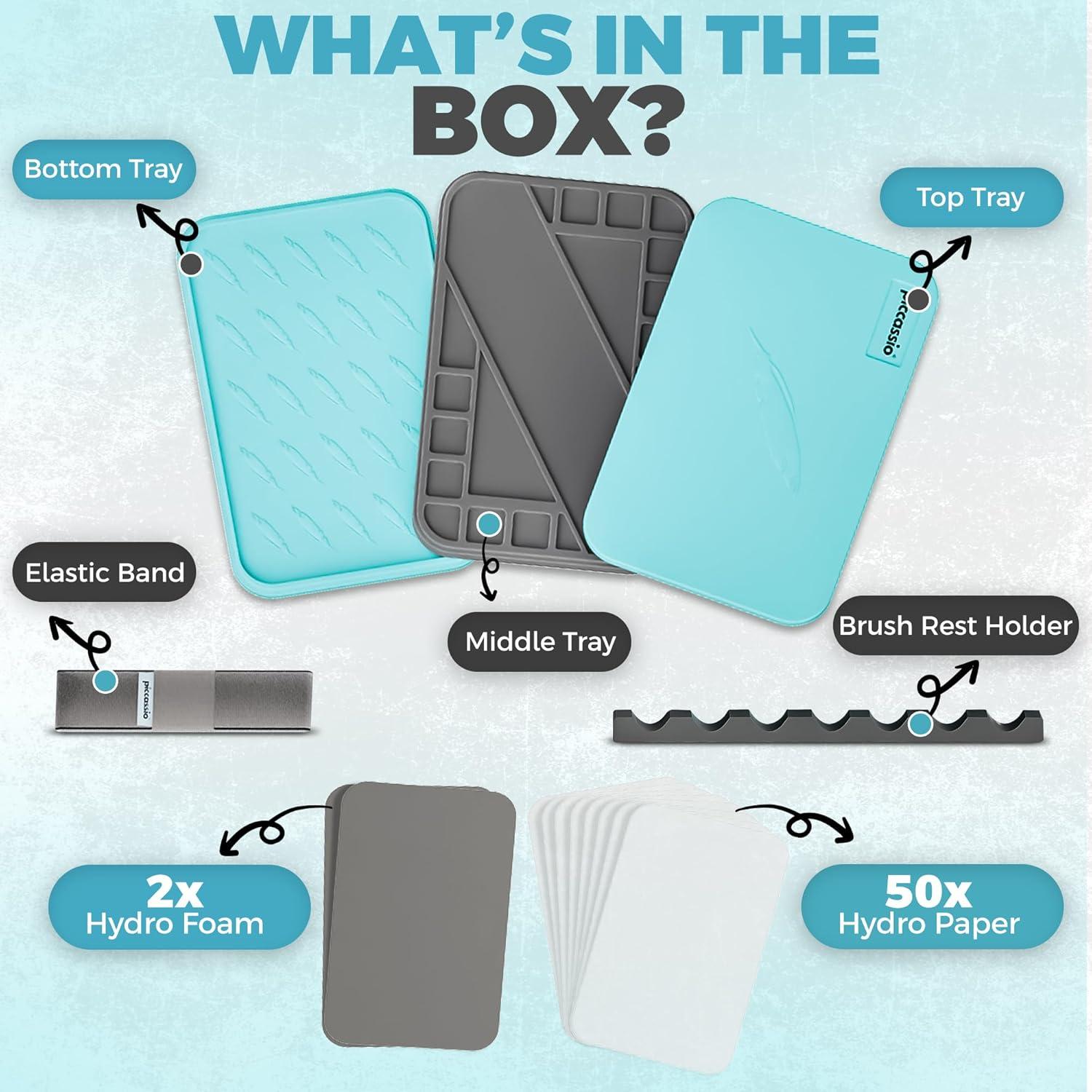 Paleta Húmeda Piccassio 3 en 1 para Pintura Miniaturas