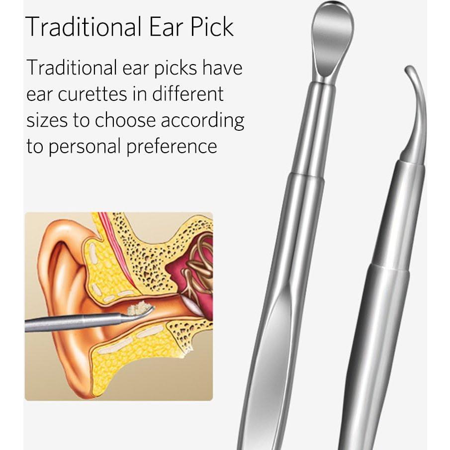 Kit de 8 Herramientas de Limpieza de Oídos Geengle