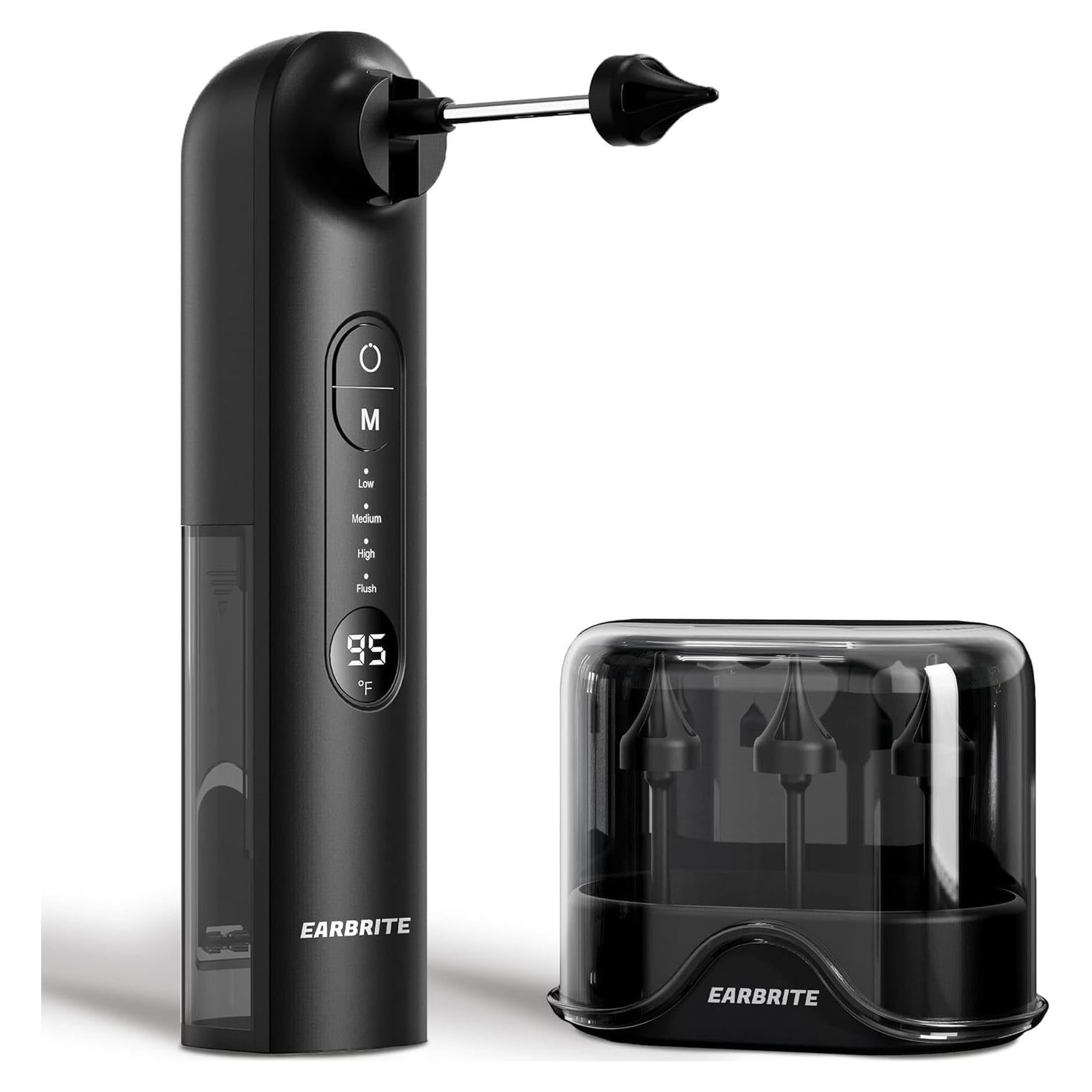 Kit de Limpieza de Oídos Eléctrico EarBrite - Irrigador Profesional