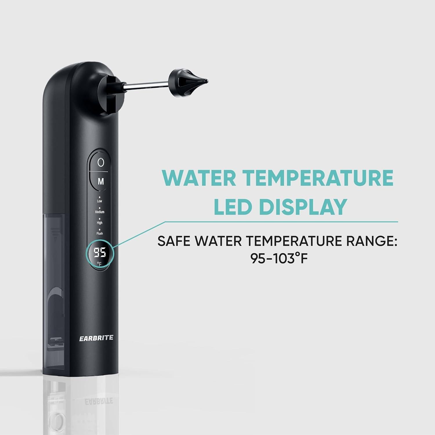 Kit de Limpieza de Oídos Eléctrico EarBrite - Irrigador Profesional