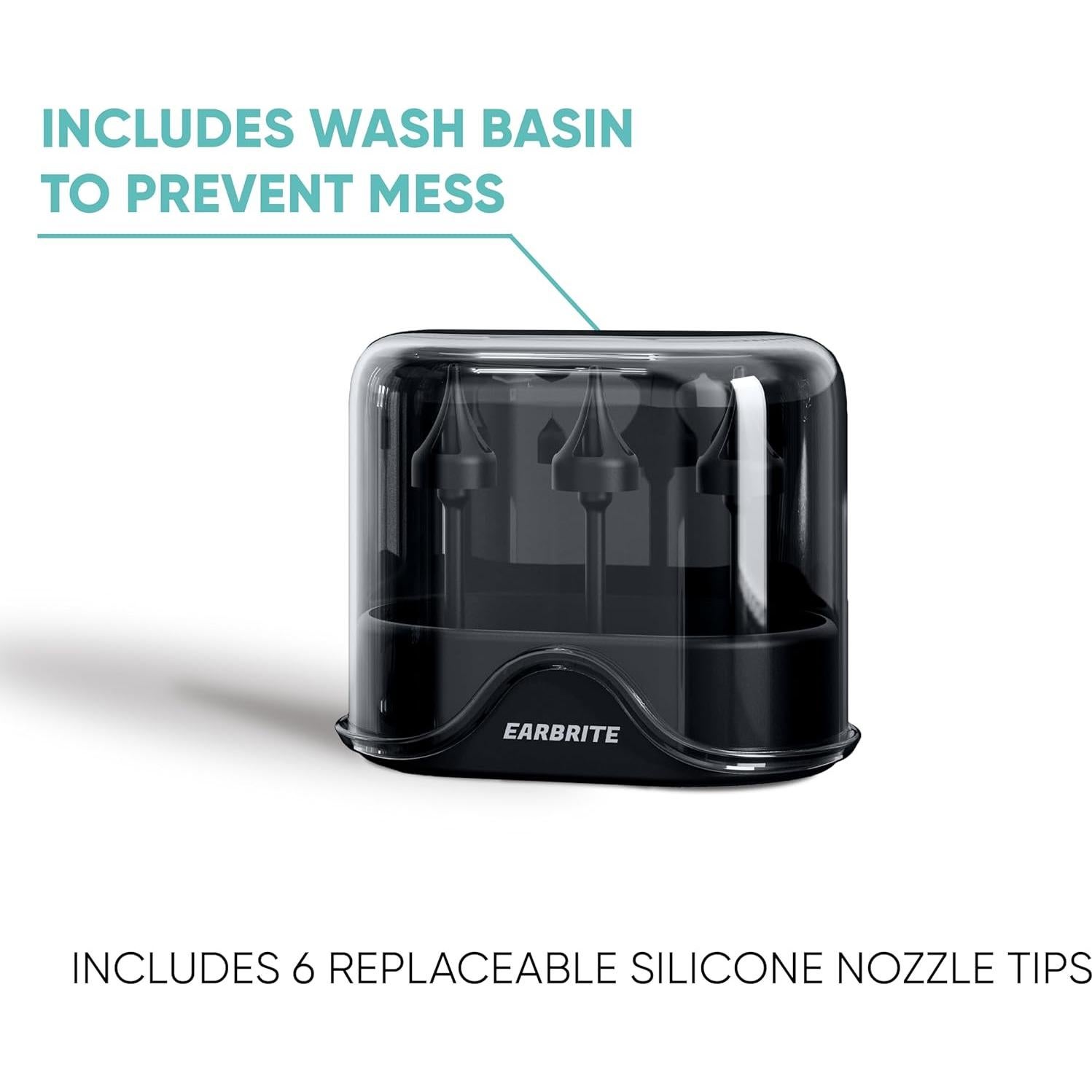 Kit de Limpieza de Oídos Eléctrico EarBrite - Irrigador Profesional