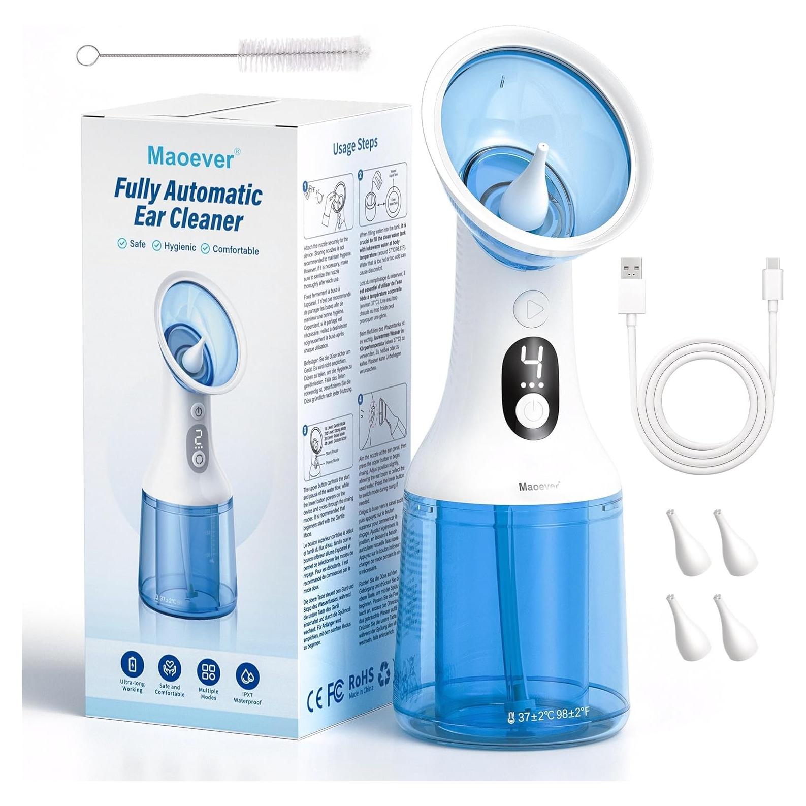 Limpiador de Oídos Eléctrico MAOEVER EarBayern IPX7 Azul