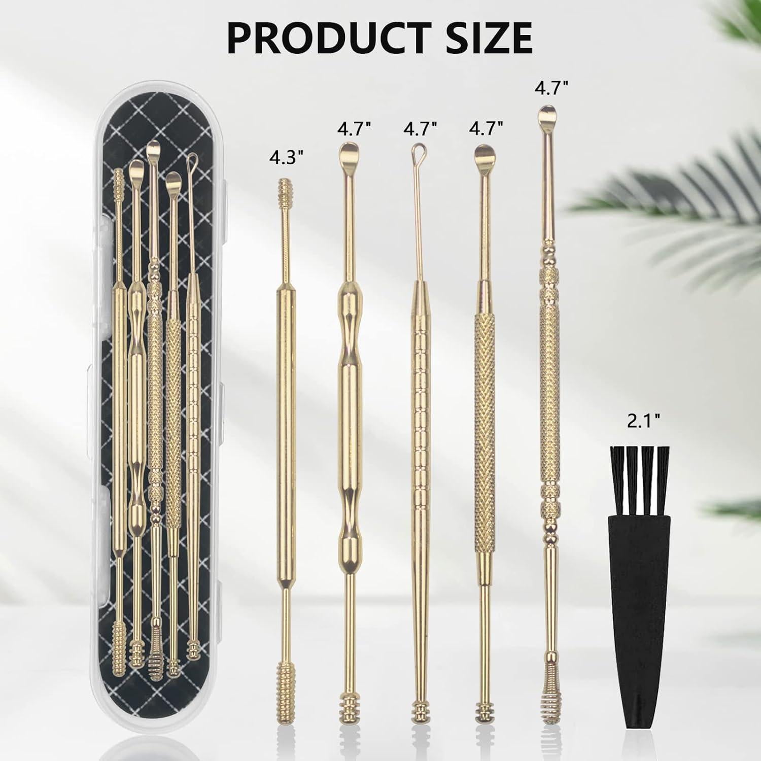 Kit de Eliminación de Cerumen Hion 6 Piezas Acero Inoxidable