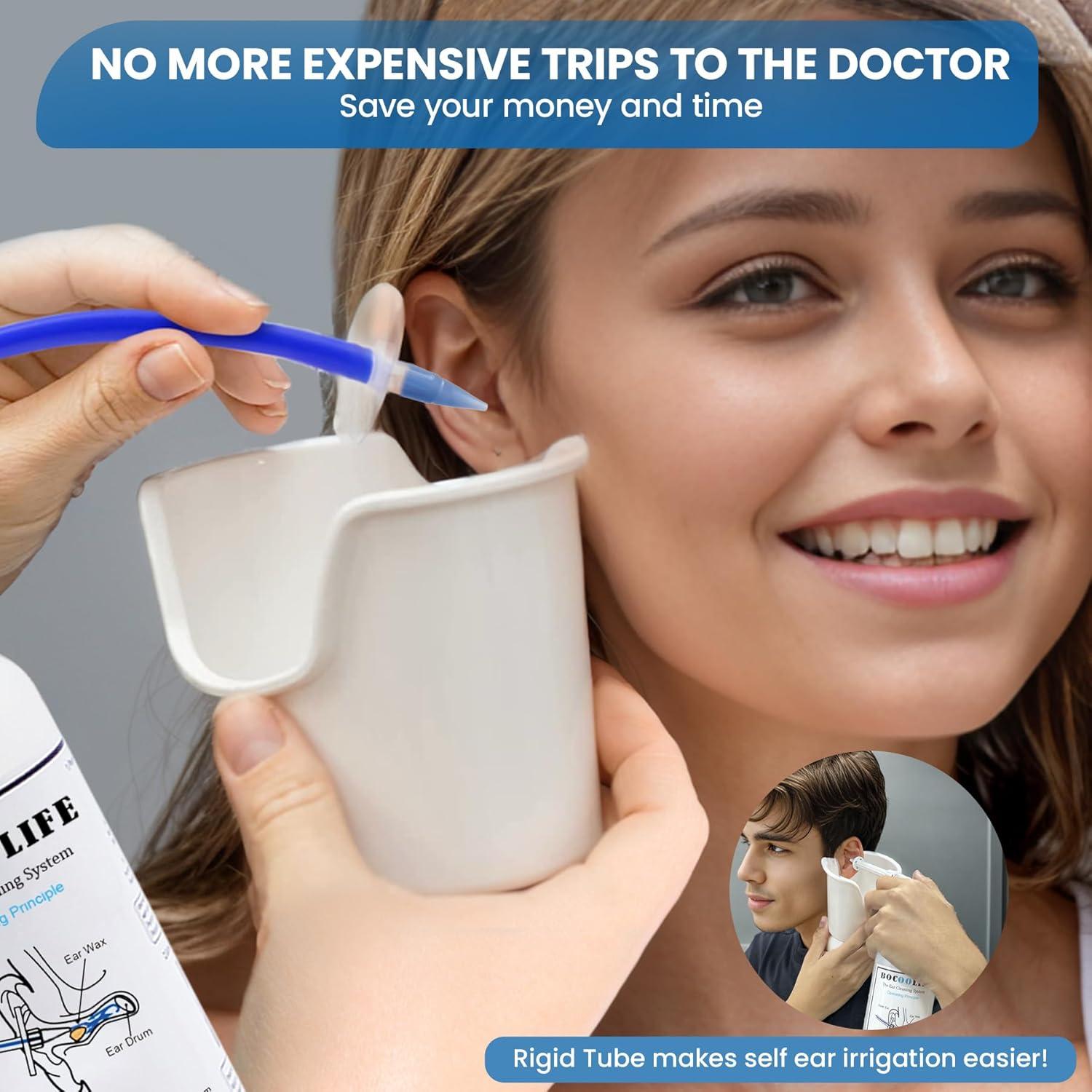 Kit de Limpieza de Oídos BOCOOLIFE - Irrigación Segura 500ml