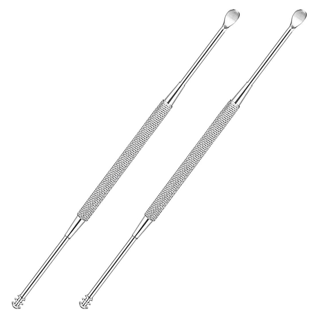 Cuchara de acero inoxidable Luxxii para oídos - Paquete de 2
