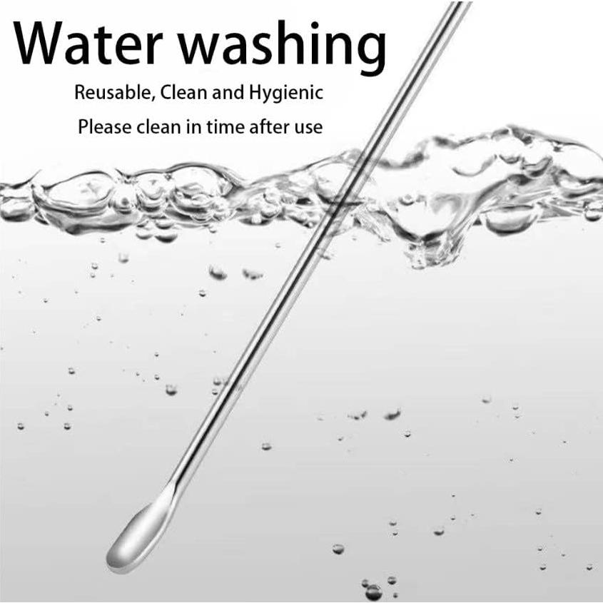 Cuchara de acero inoxidable Luxxii para oídos - Paquete de 2