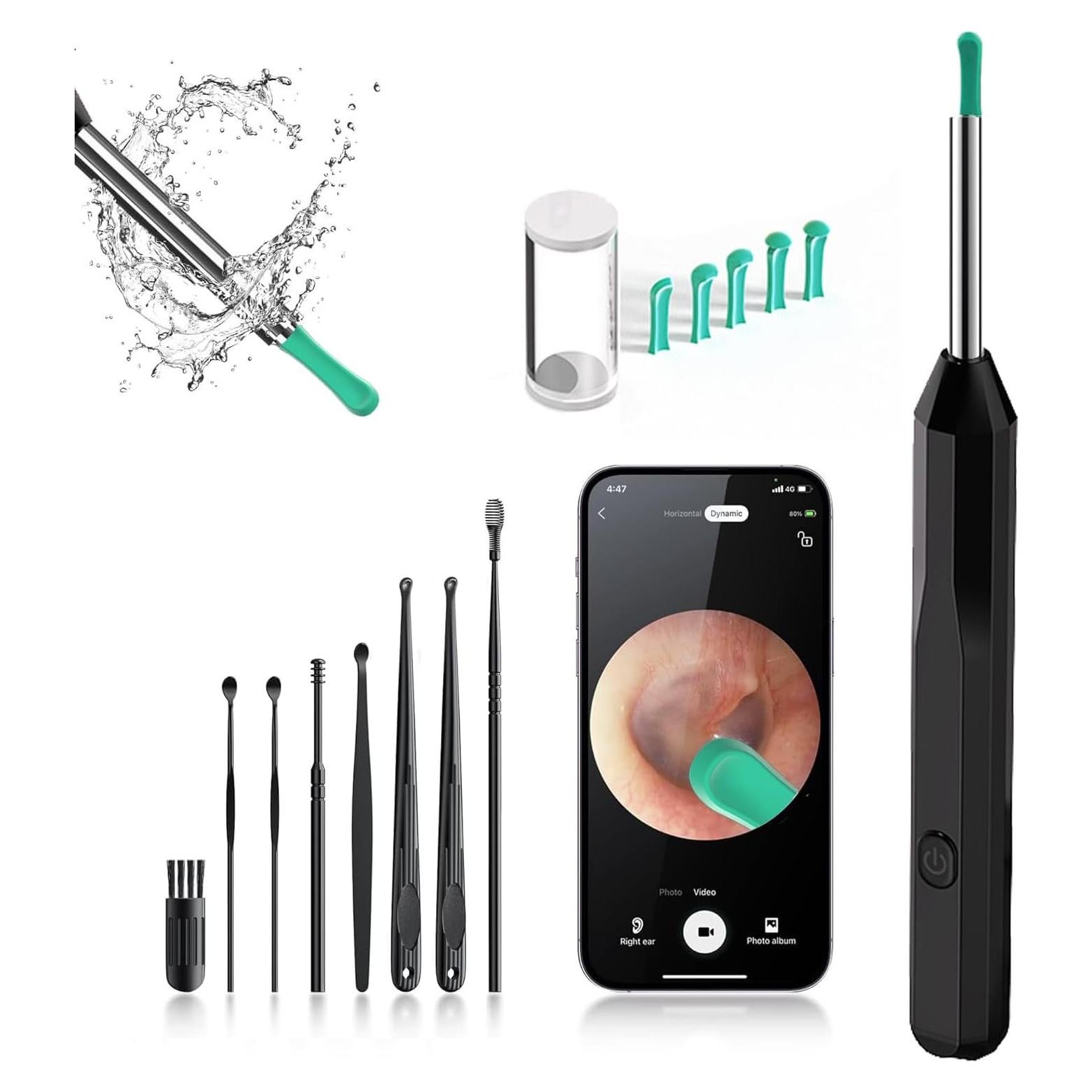 Limpiador de Oído con Cámara 1080P OKUBOX y 6 Luces LED