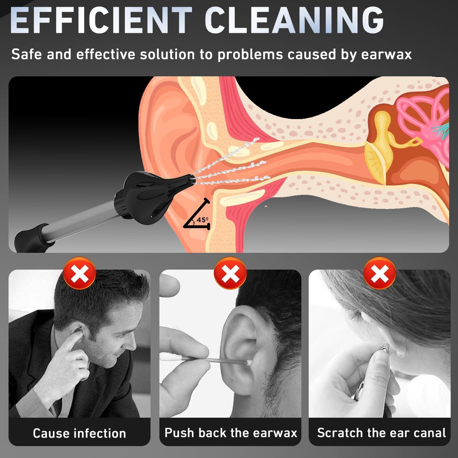 Kit Eléctrico de Limpieza de Oídos Jura IPX7 8 Piezas