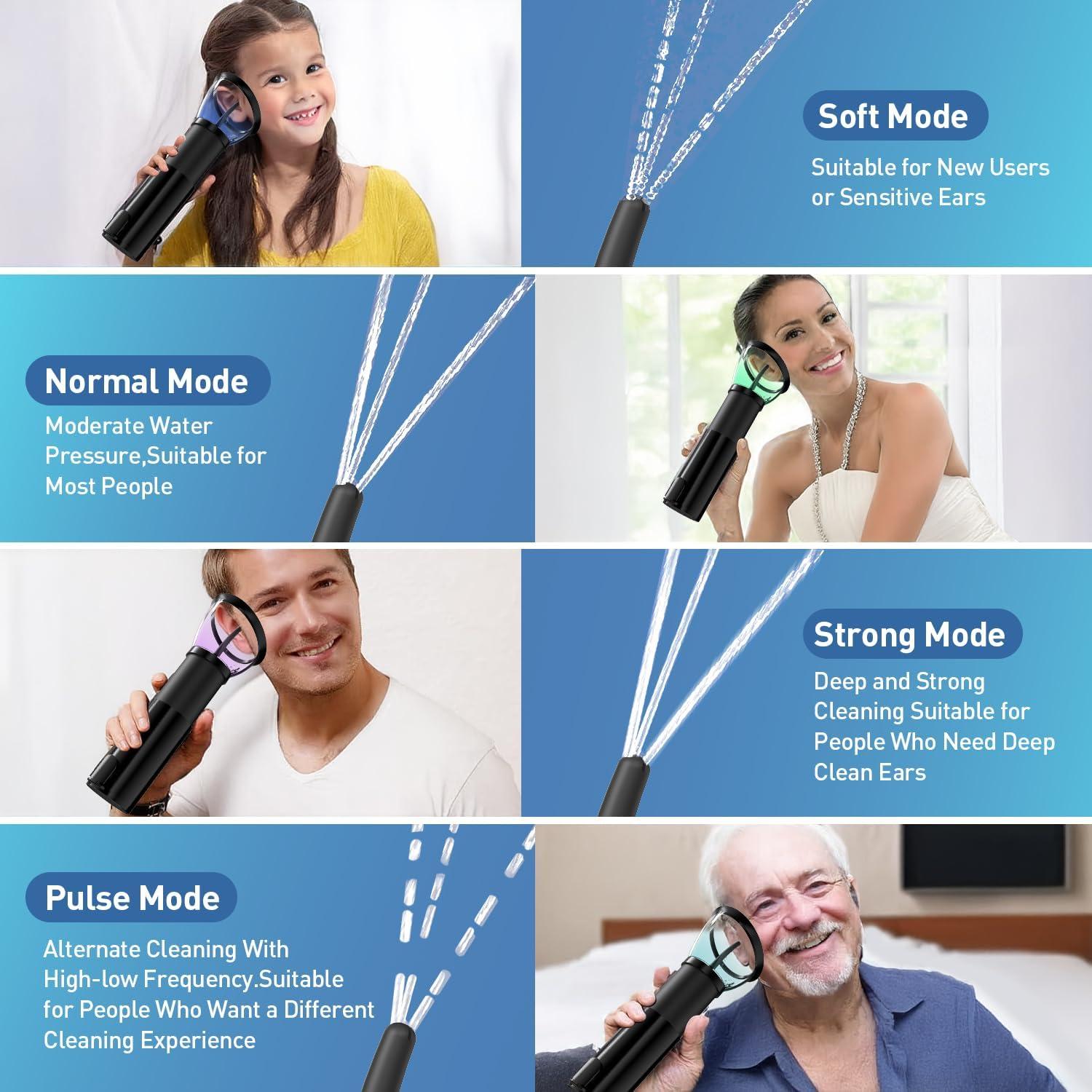 Limpiador de Cera de Oído Eléctrico HeaDot IPX6 4 Modos