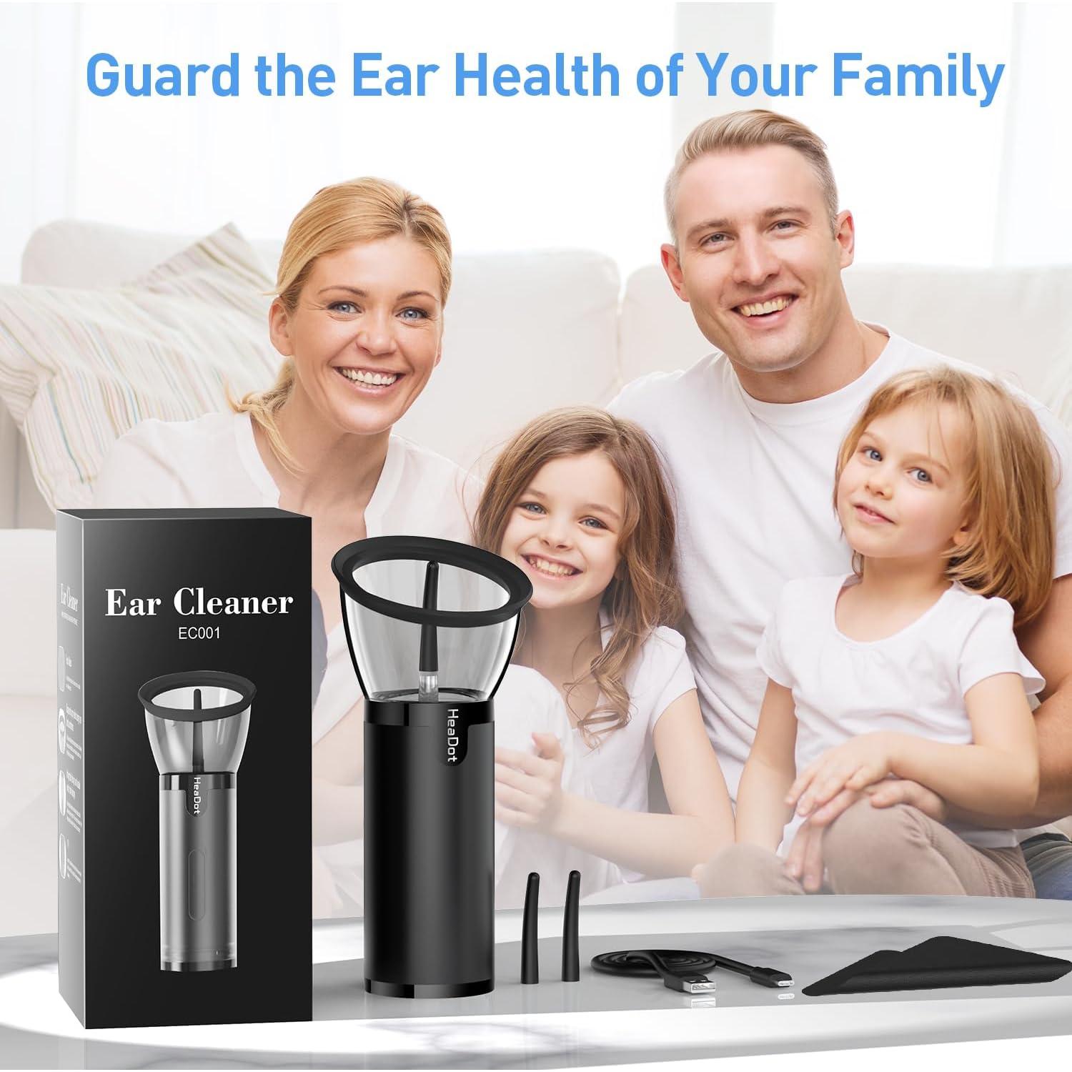 Limpiador de Cera de Oído Eléctrico HeaDot IPX6 4 Modos