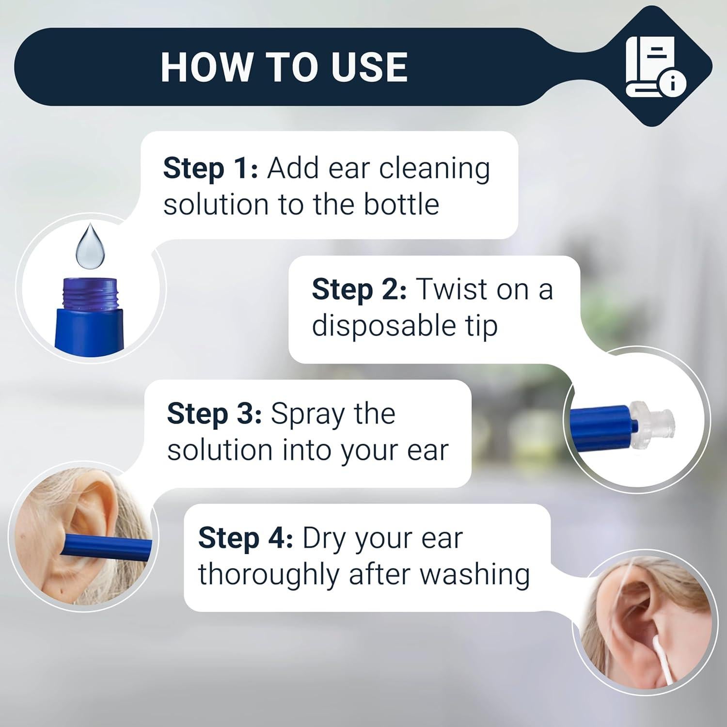 Sistema de lavado de oídos Wax-Rx Doctor Easy 450 ml