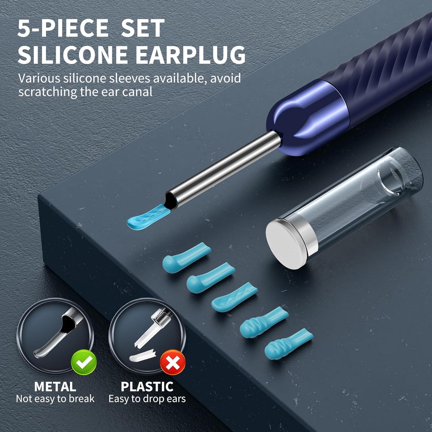 Limpiador de Oídos LENGIN X6 con Cámara 1080P y 6 Cucharas