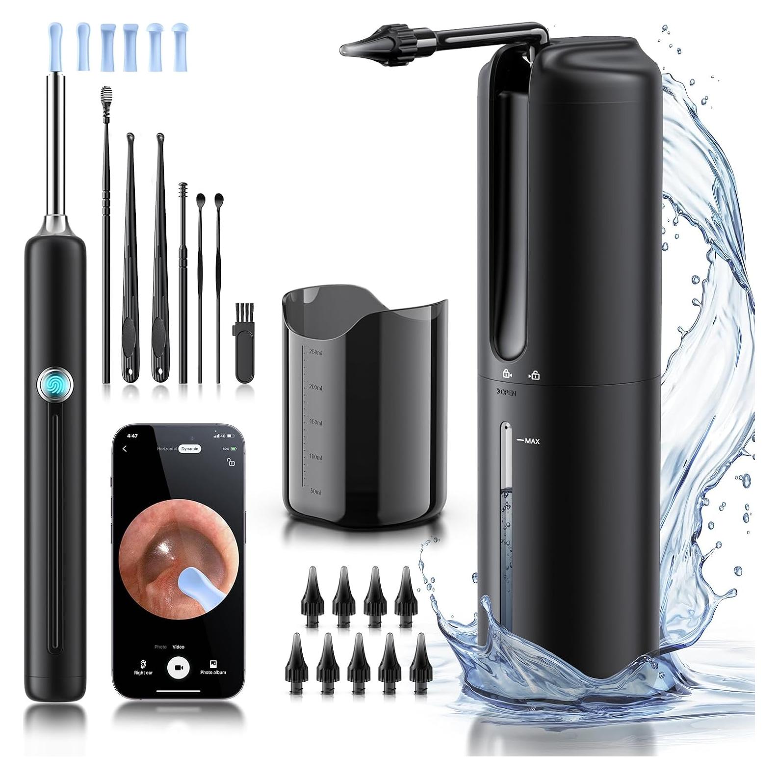 Sistema de Limpieza de Oídos Eléctrico Lebbtl W60-N con Cámara 1080P