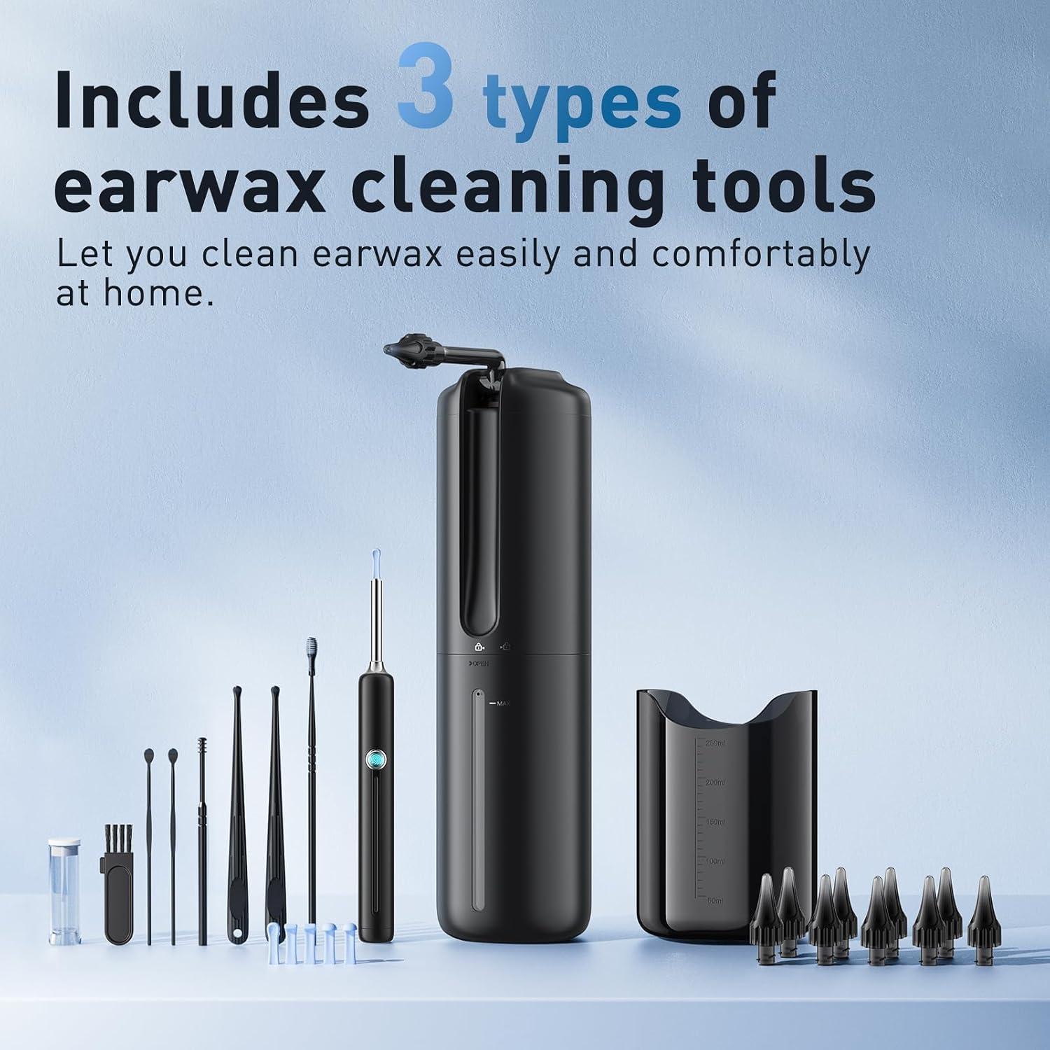 Sistema de Limpieza de Oídos Eléctrico Lebbtl W60-N con Cámara 1080P