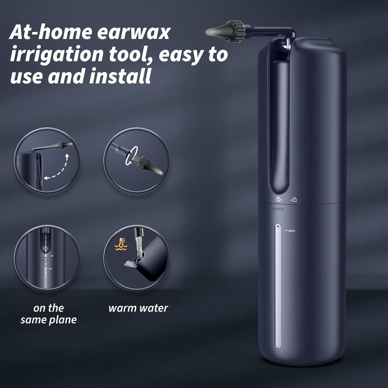 Limpiador de Oídos Eléctrico WEUANY W602 - Kit de Irrigación