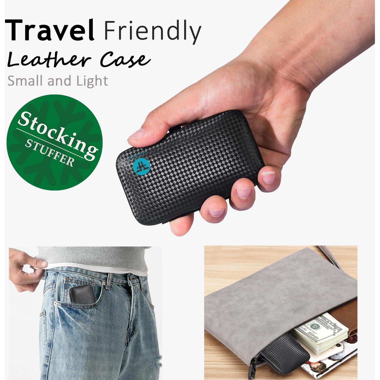 Juego de Manicura 9 en 1 HANTEKAS Acero Inoxidable Azul