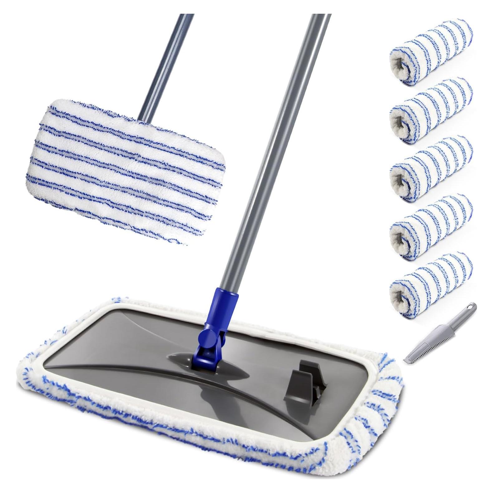 Mop Industrial MASTERTOP Microfibra 126 cm con 5 Recambios