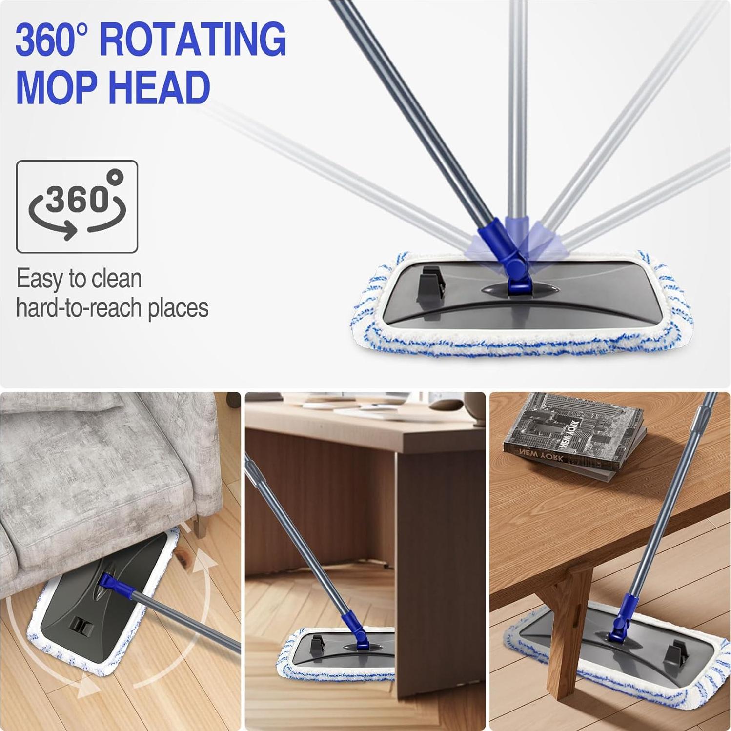 Mop Industrial MASTERTOP Microfibra 126 cm con 5 Recambios