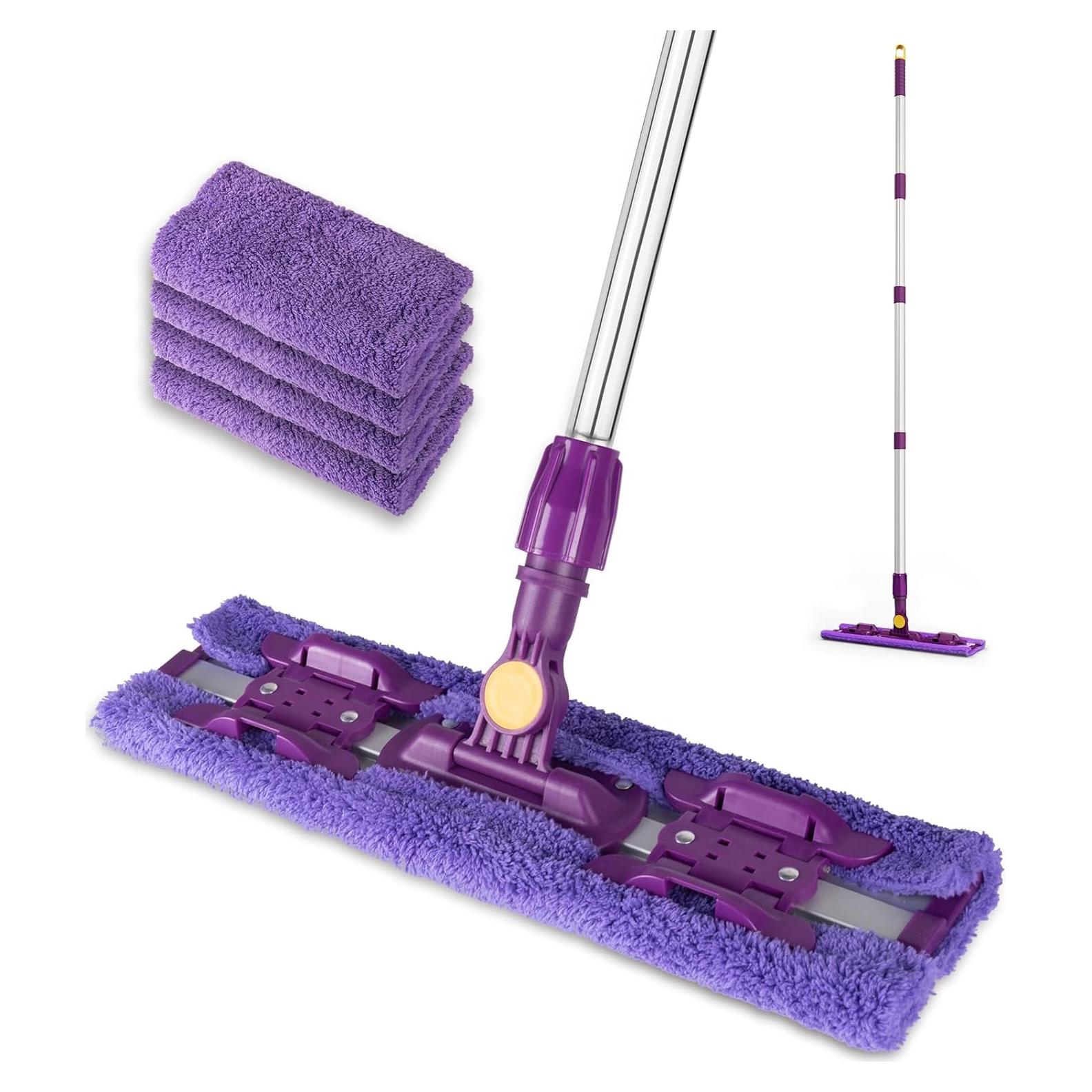 Mop de Suelo ITTAR 40 cm Profesional con 5 Paños Reutilizables