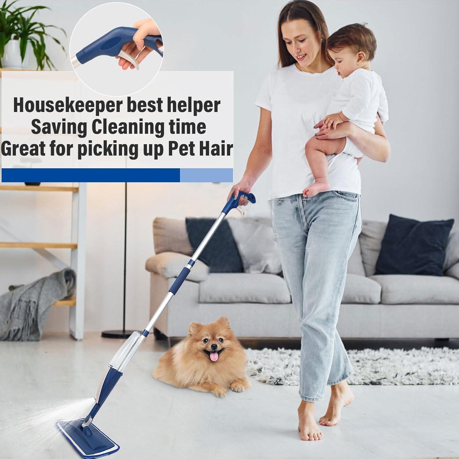 Mopa de Spray Húmedo Zoonlion con Botella 414 ml y 3 Almohadillas