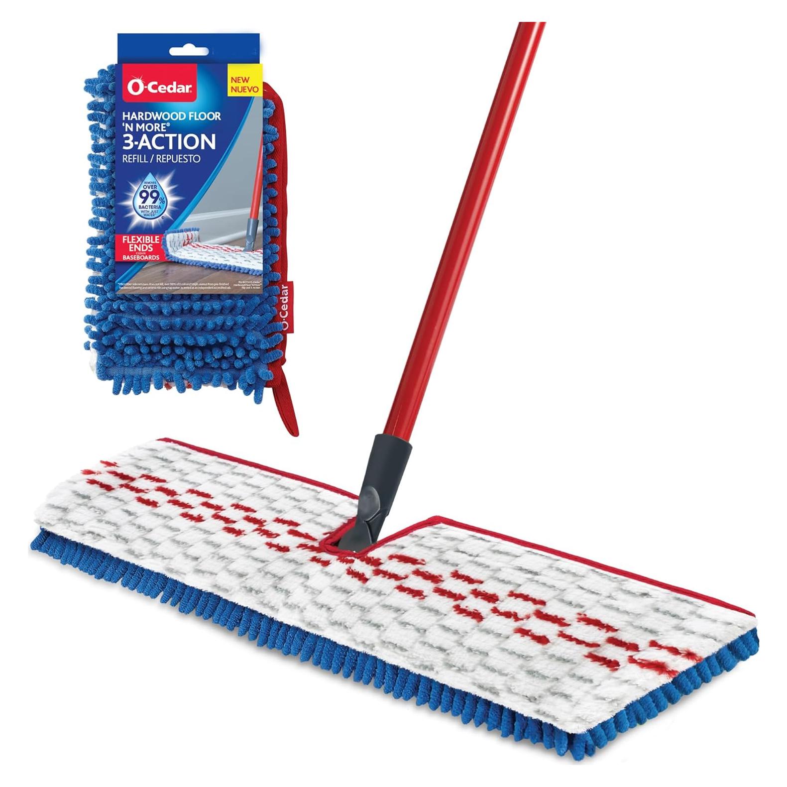 Mopa O-Cedar Hardwood Floor 'N More 3-Action con Recarga
