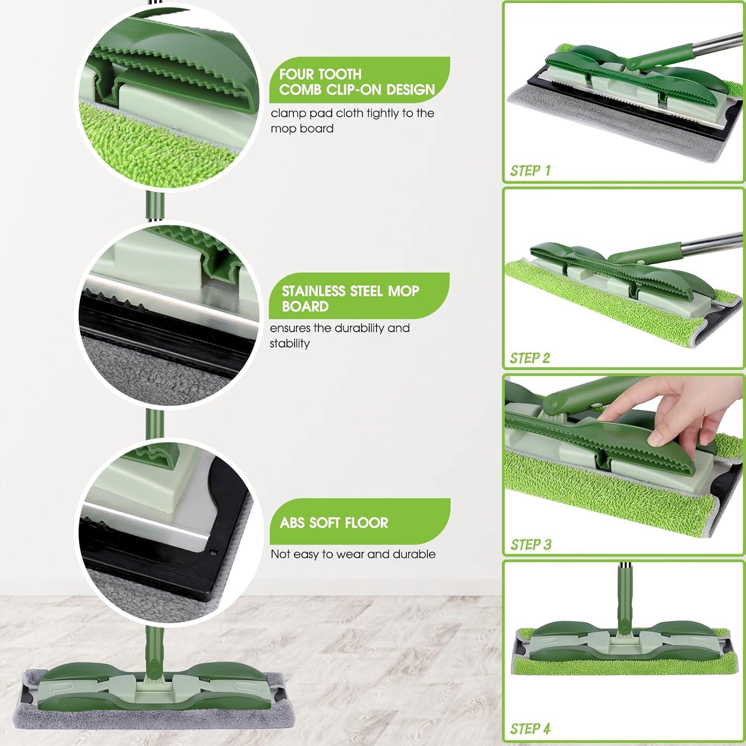 Mopa de Microfibra MASTERTOP con Mango Ajustable 133 cm