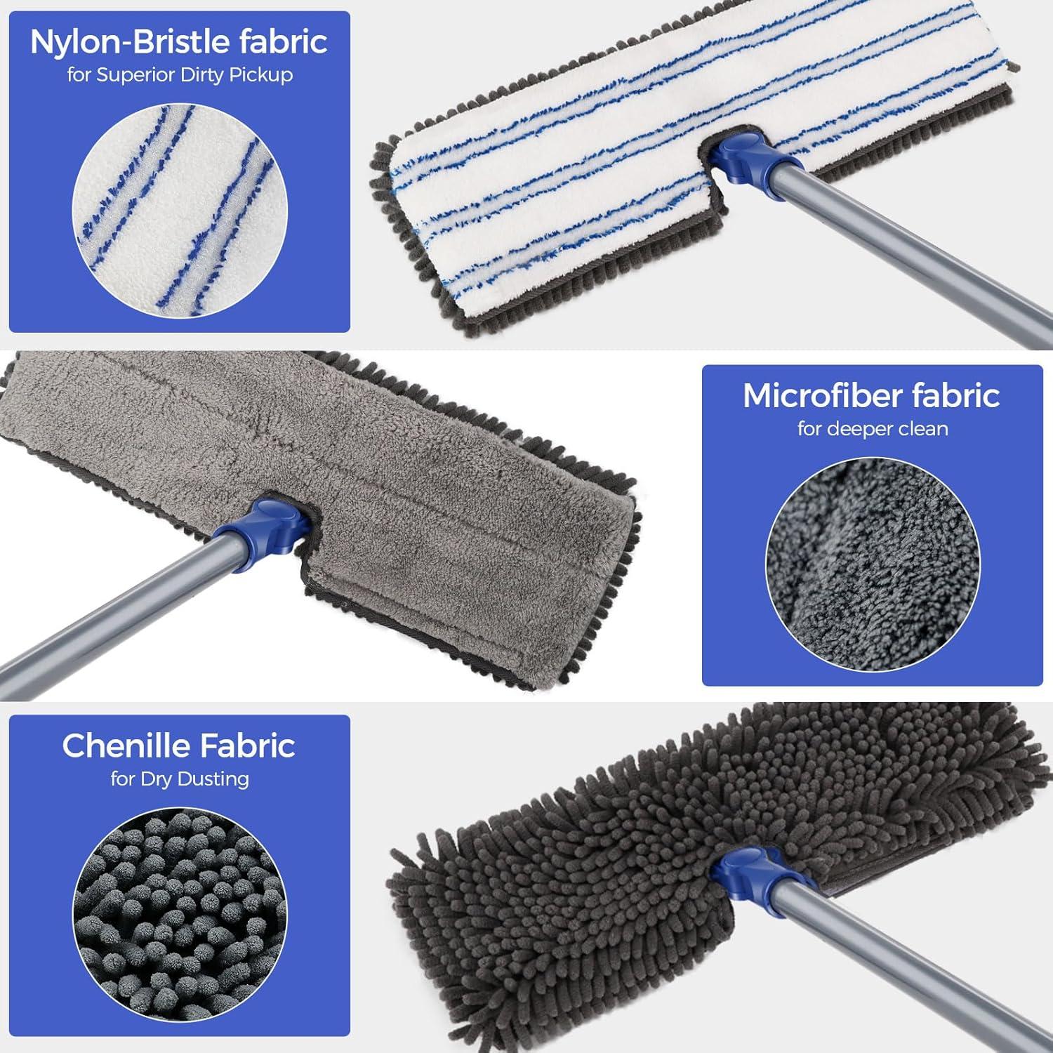 Mopa de Microfibra MASTERTOP con Mango Extensible 114 cm