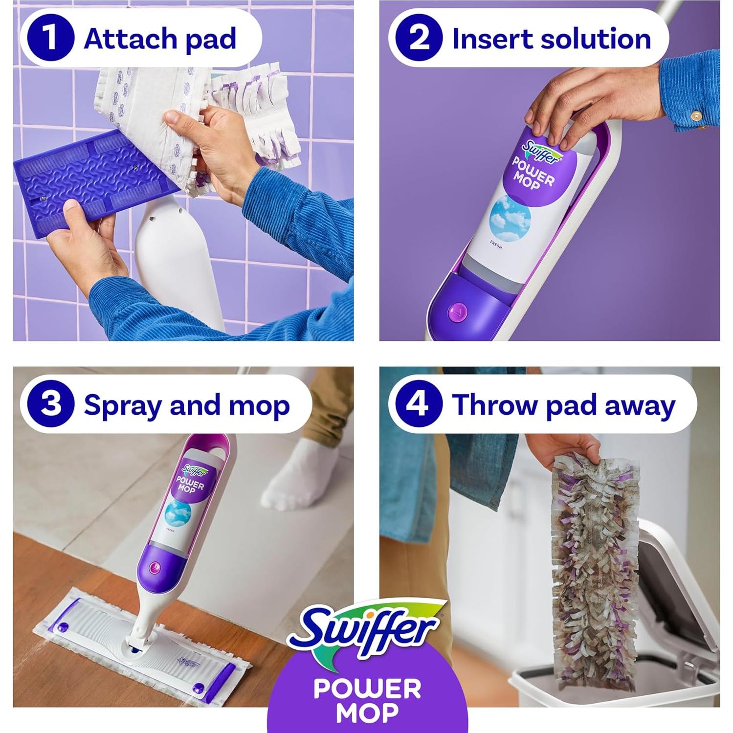 Kit trapeador Swiffer PowerMop multi-superficie 2 recargas