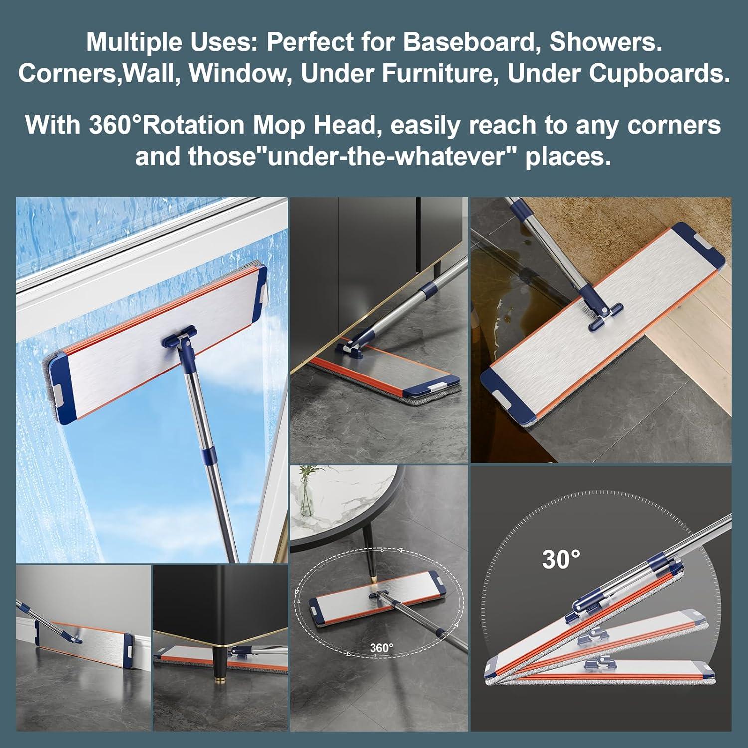 Juego de Mopa y Cubo WBKATN con Escurridor y 4 Paños