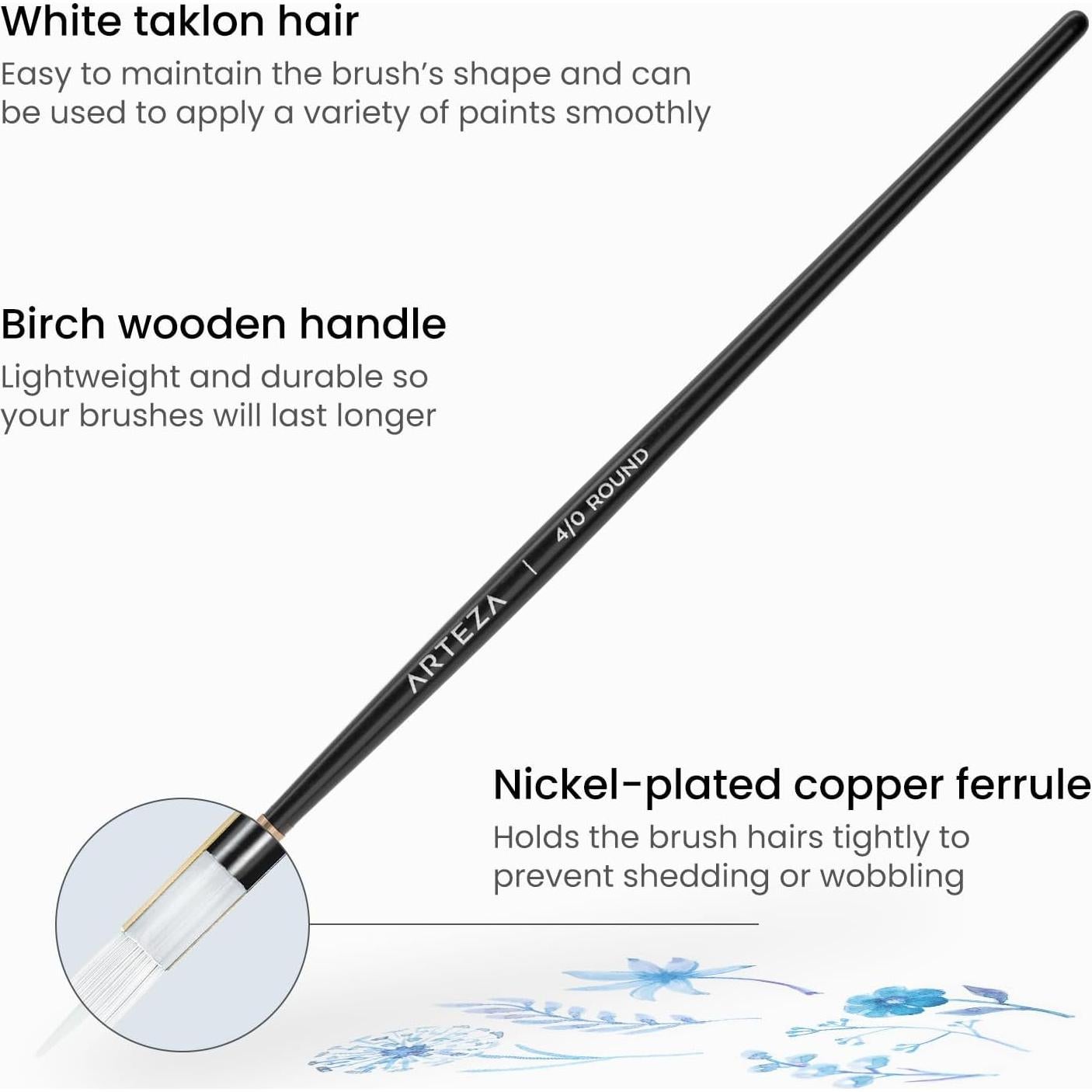 Set de 15 Pinceles de Detalle ARTEZA para Miniaturas