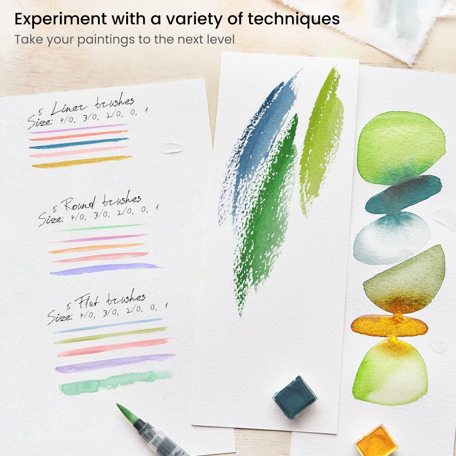 Set de 15 Pinceles de Detalle ARTEZA para Miniaturas