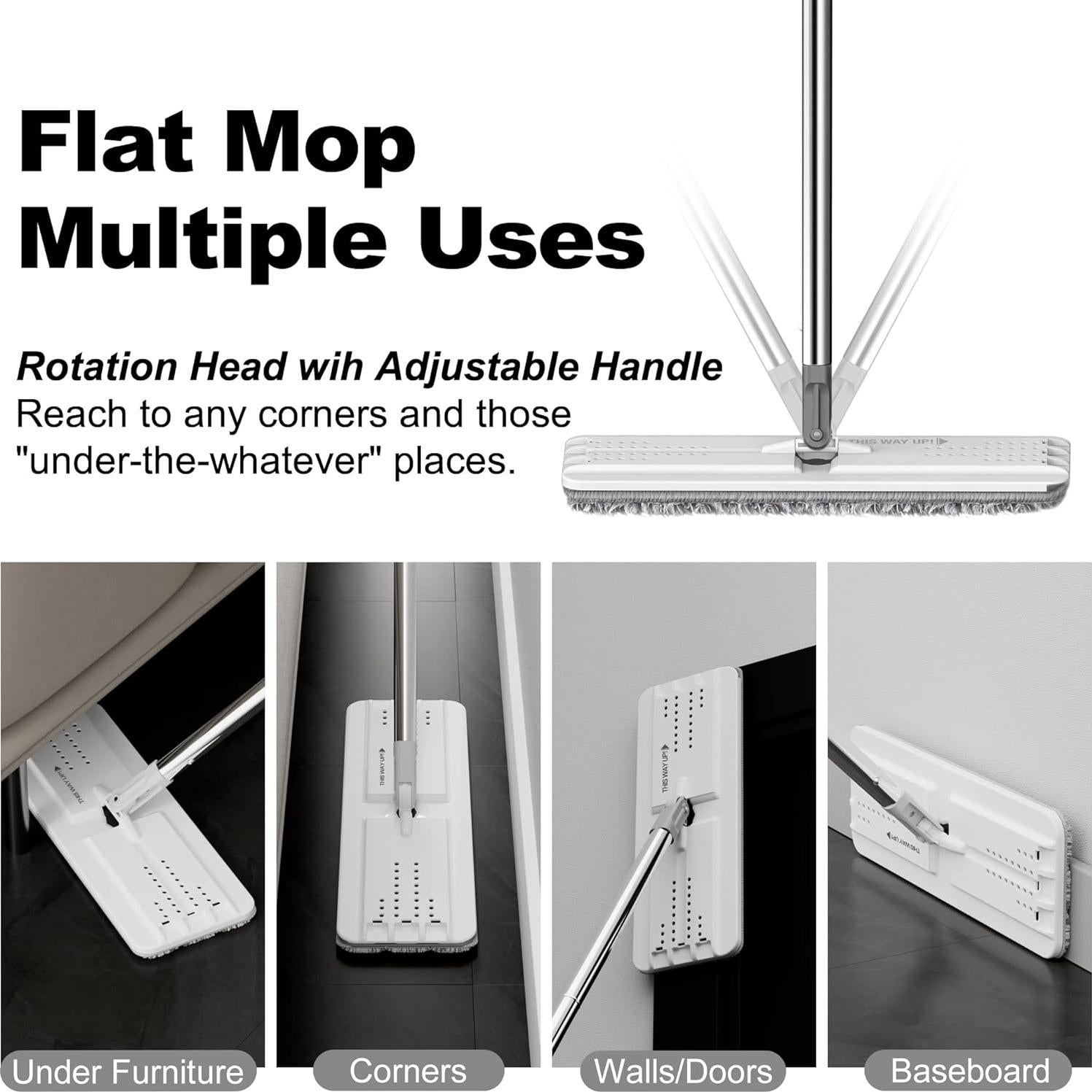 Juego de Mopa y Cubo BOSHENG con Escurridor y 3 Paños