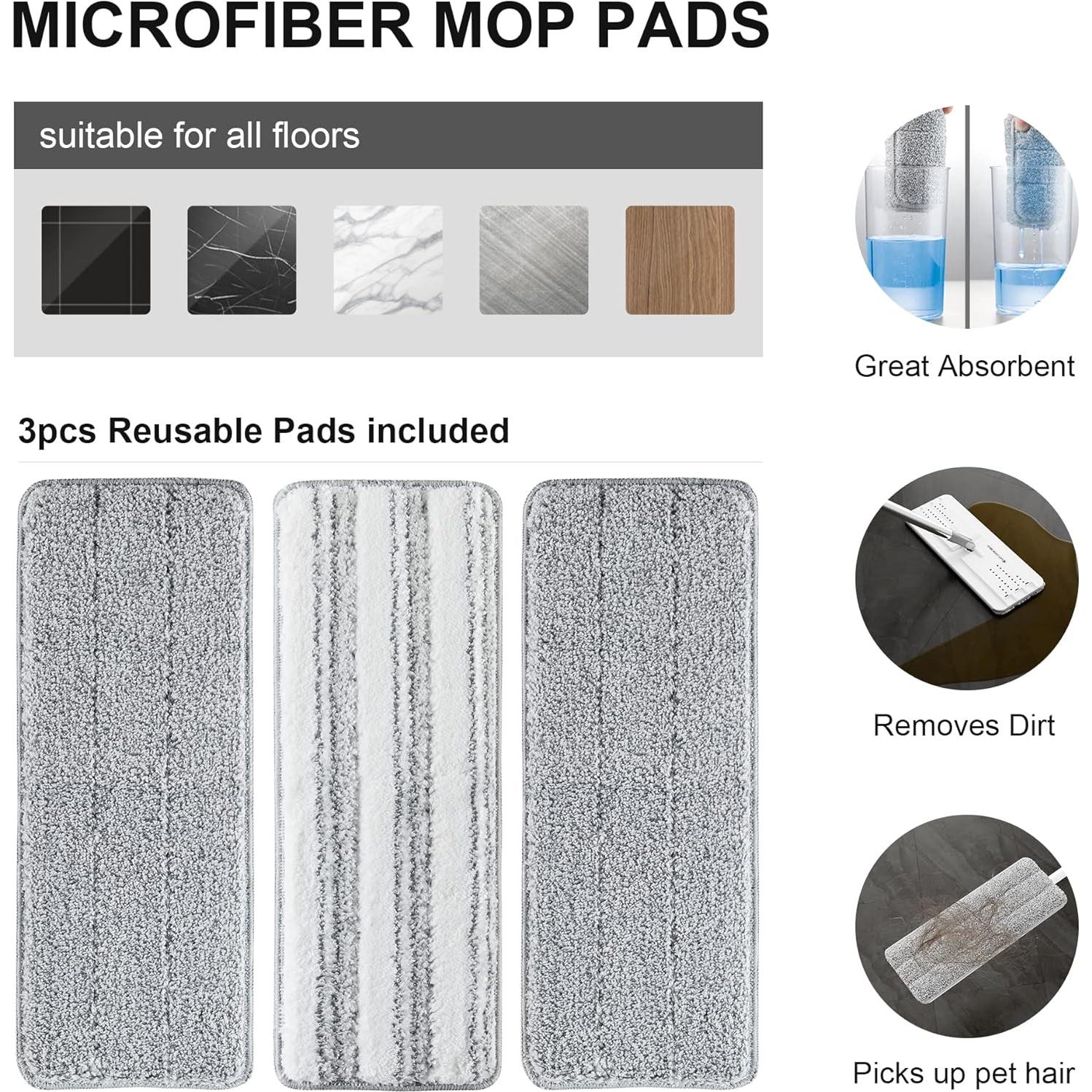 Juego de Mopa y Cubo BOSHENG con Escurridor y 3 Paños