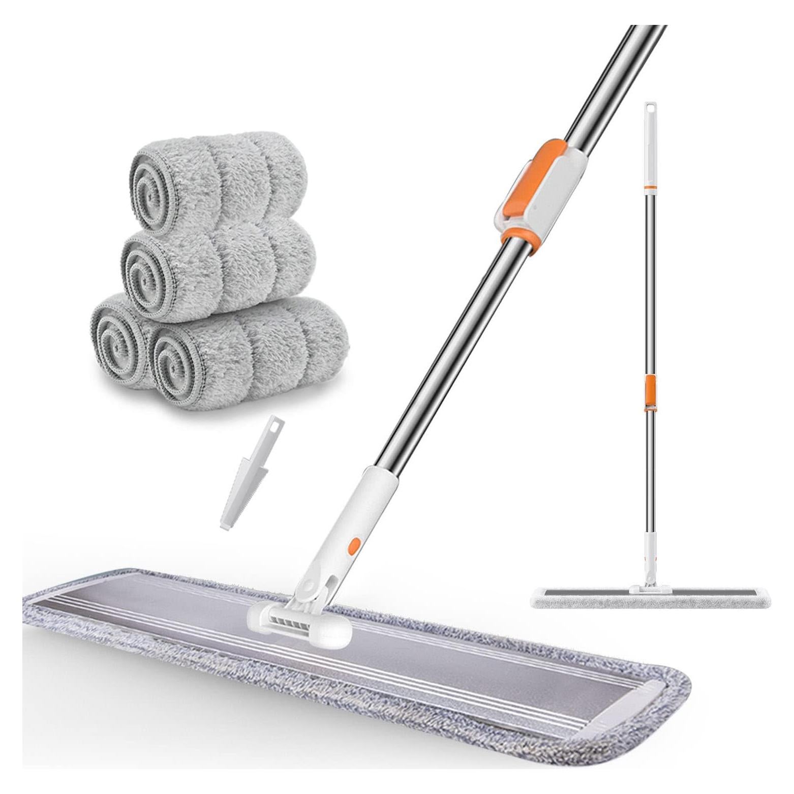 Mopa de Microfibra SUNKI 81 cm con Mango Inoxidable 360°