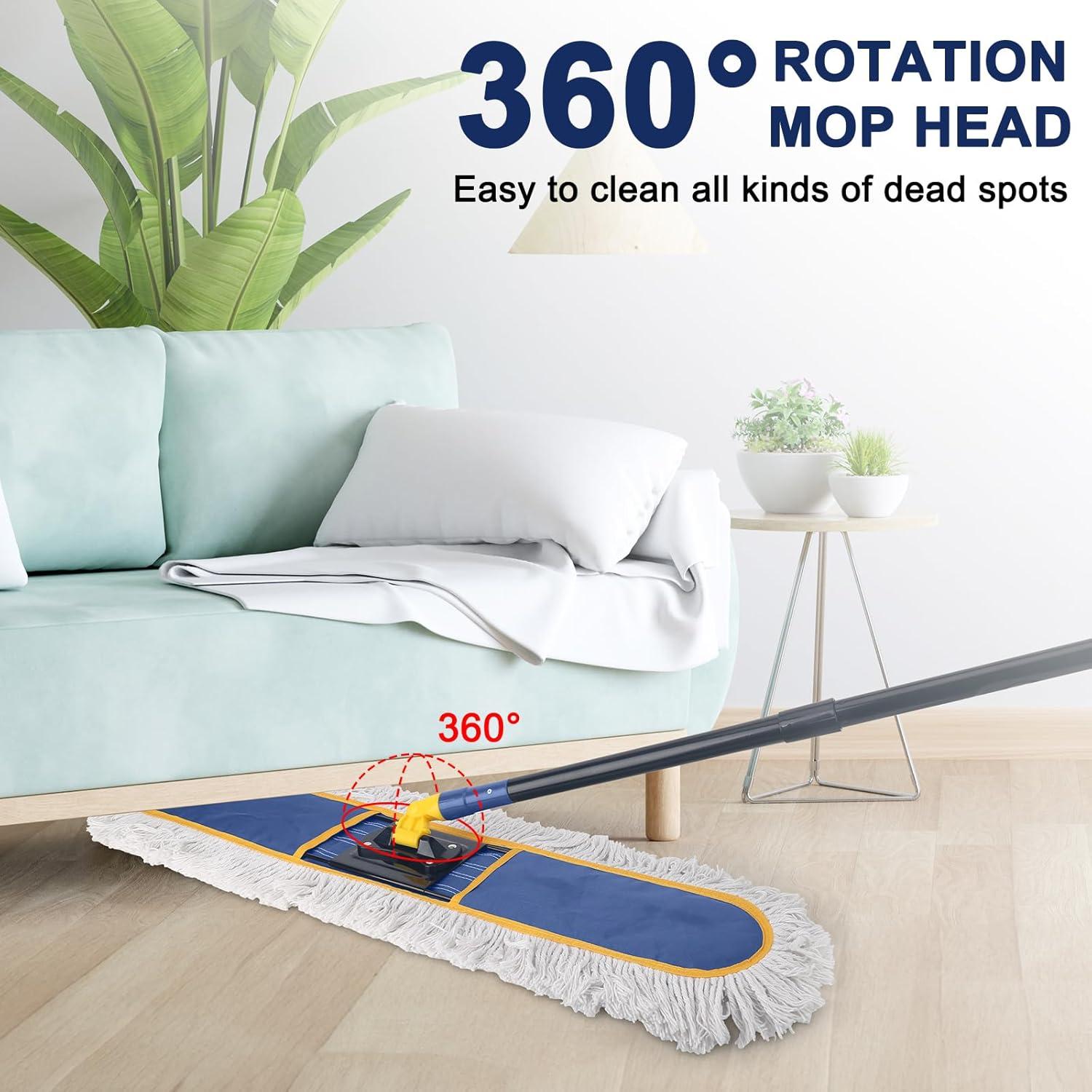 Mopa de Polvo KeFanta 60 cm Reutilizable para Pisos