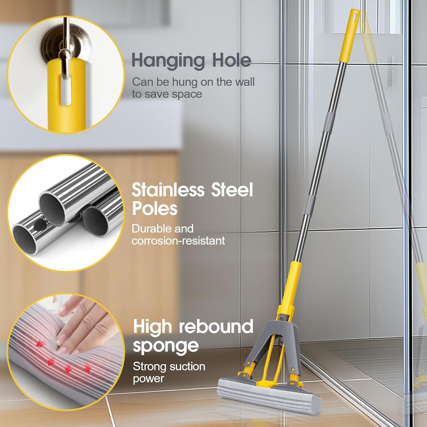 Mop de Esponja Masthome con Rodillo y 3 Recambios PVA