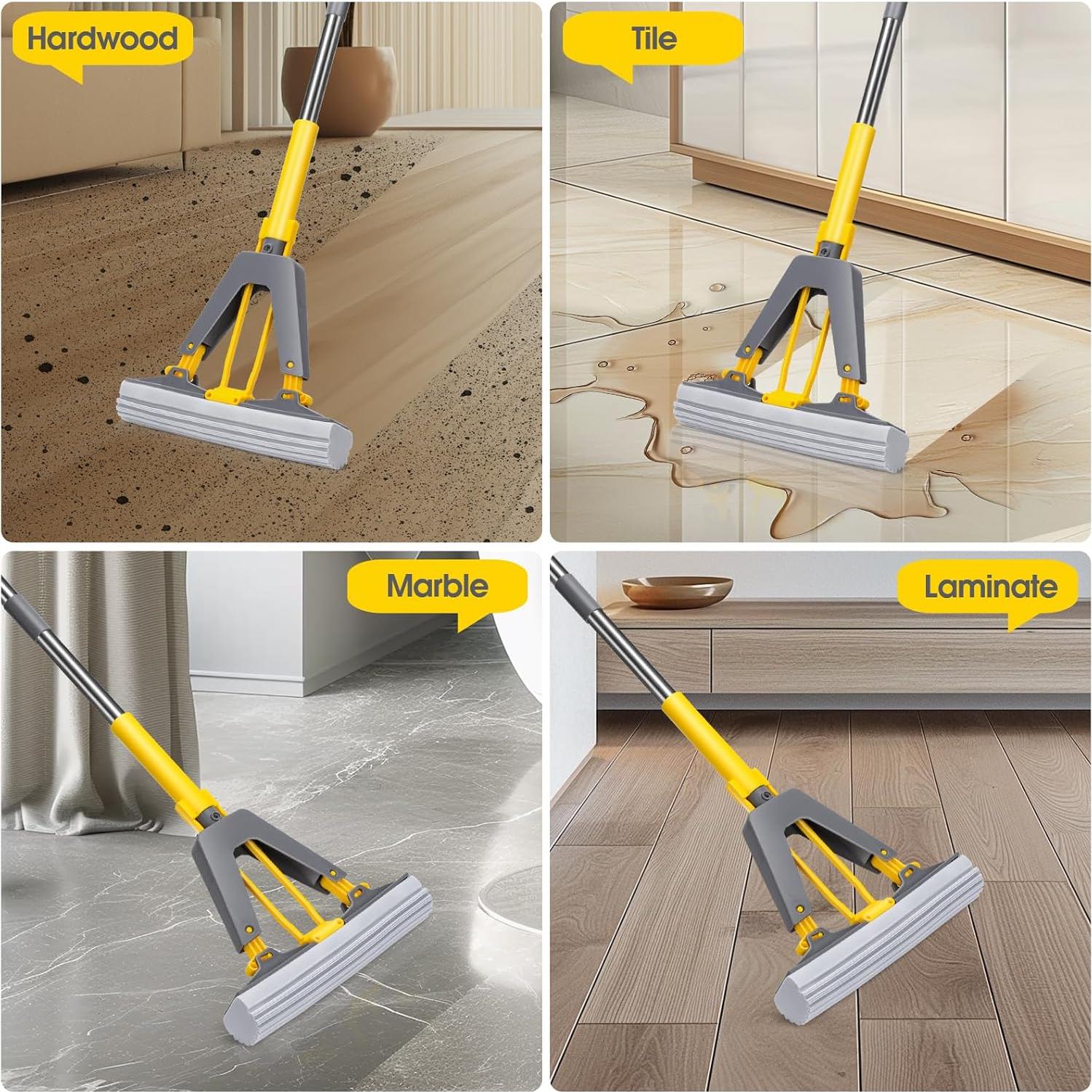 Mop de Esponja Masthome con Rodillo y 3 Recambios PVA