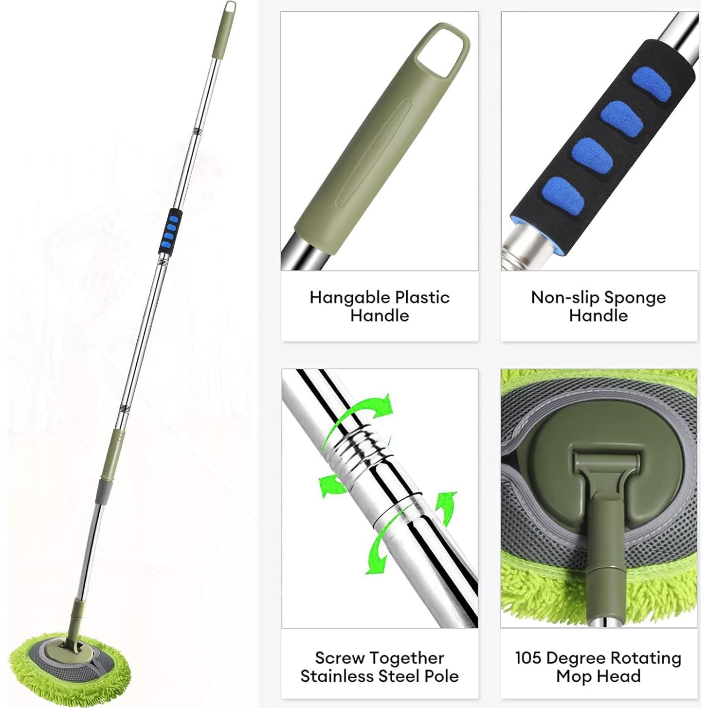 Mop de Pared SLIIMU 167,6 cm con Mango de Acero Inoxidable
