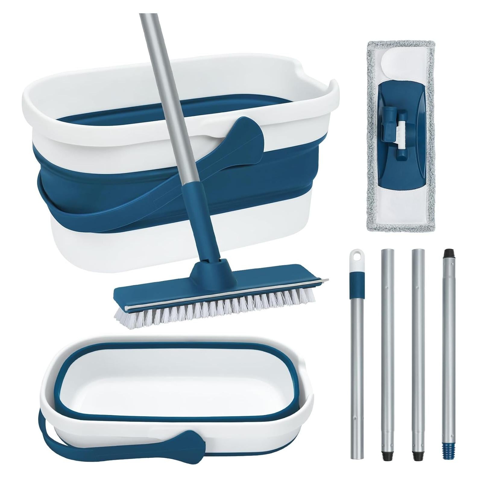 Juego de Mopa y Cubo Plegable TrueYee 9.5L Microfibra