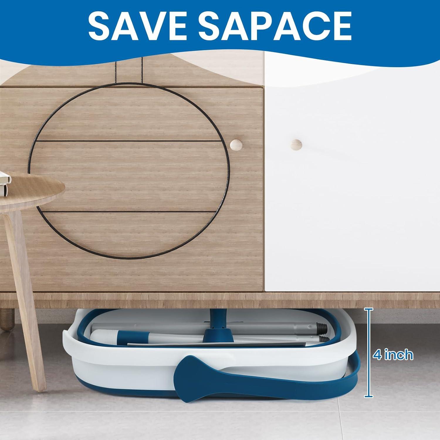 Juego de Mopa y Cubo Plegable TrueYee 9.5L Microfibra