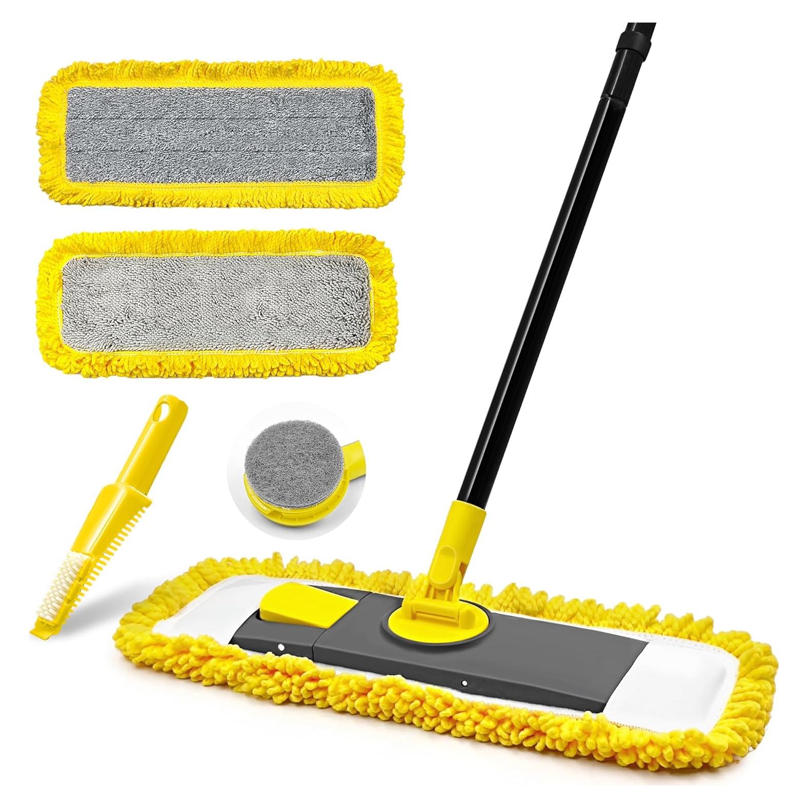 Mopa de limpieza Dolanx con almohadillas de microfibra y chenille