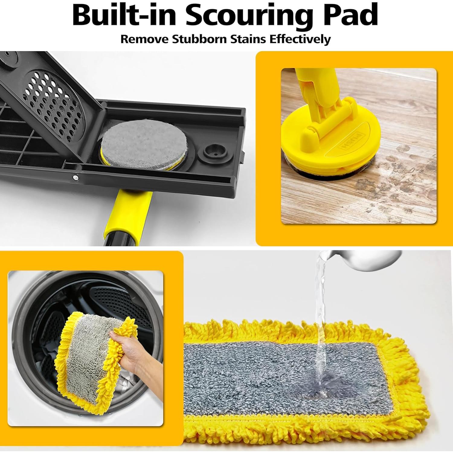 Mopa de limpieza Dolanx con almohadillas de microfibra y chenille